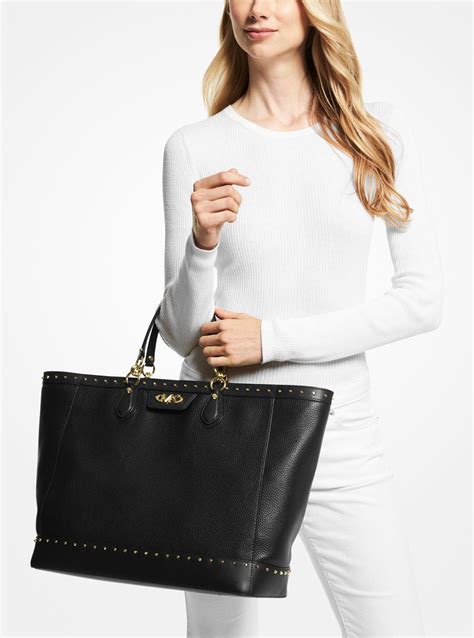 michael kors devon signature shoulder tote|michael michael kors devon large shoulder tote black .